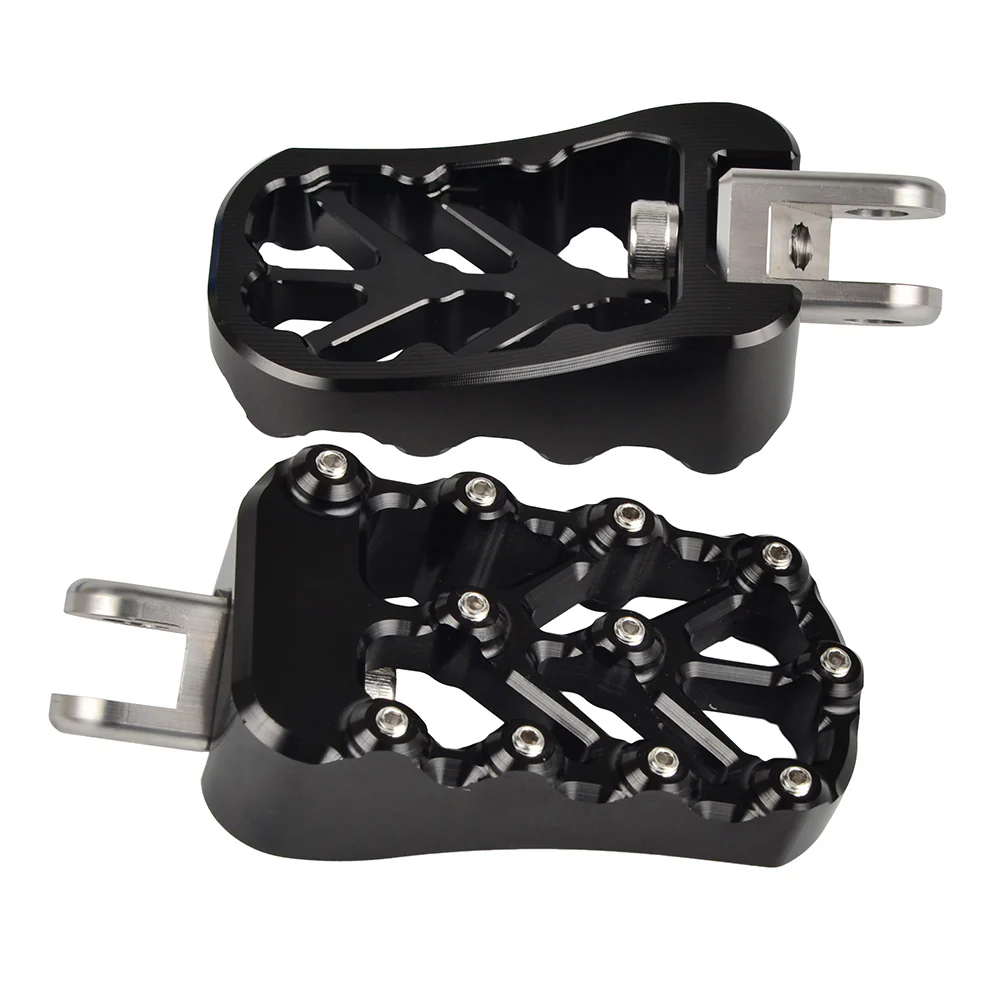 CNC Billet Wide Foot Pegs Footrests Pedals For Suzuki DRZ400 E S SM 2000-2022 - Image 7