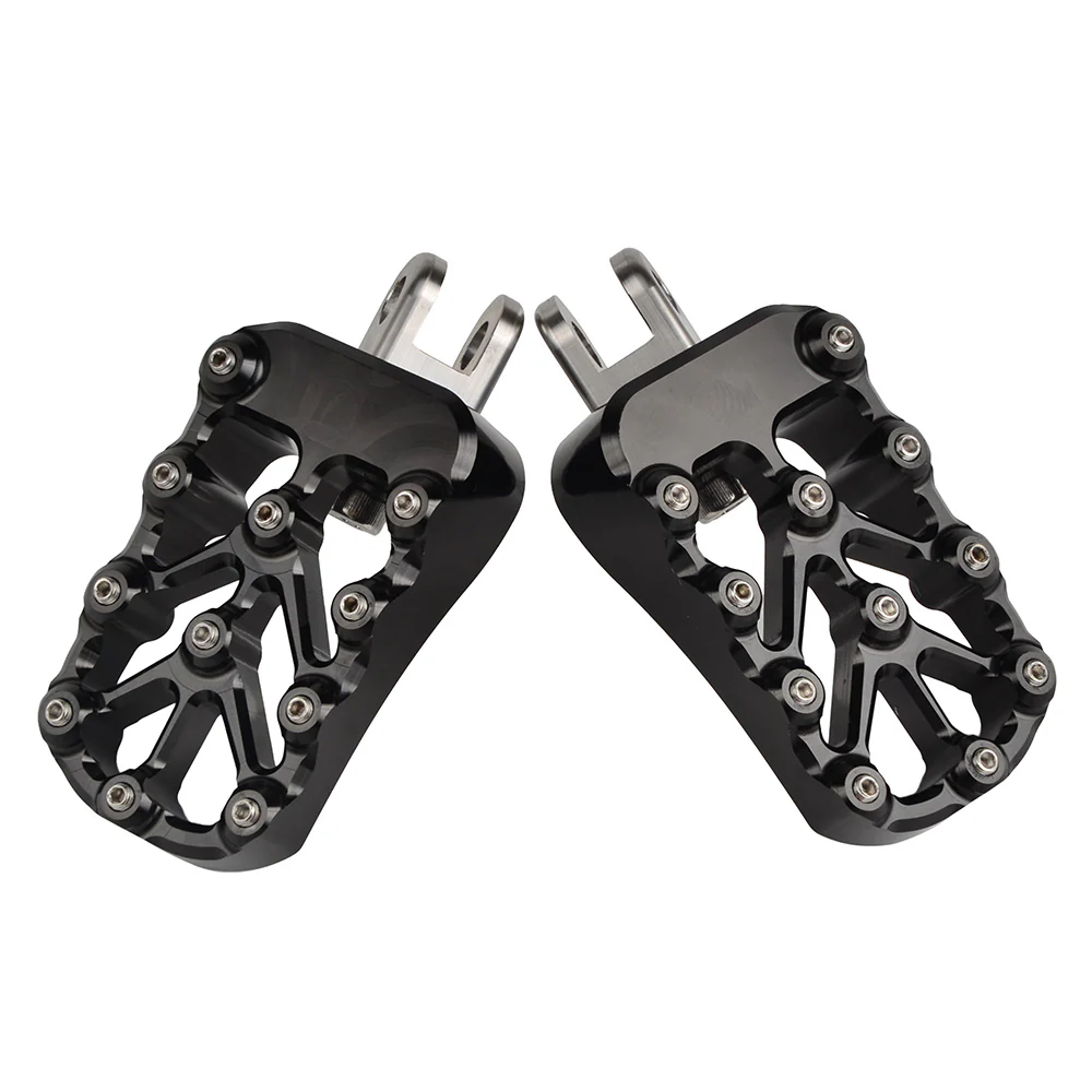 CNC Billet Wide Foot Pegs Footrests Pedals For Suzuki DRZ400 E S SM 2000-2022 - Image 9