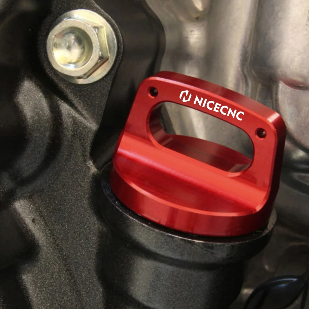 CNC Engine Oil Dipstick Level Stick Plug Cap for Honda CRF450R 2017-2020 - Image 3