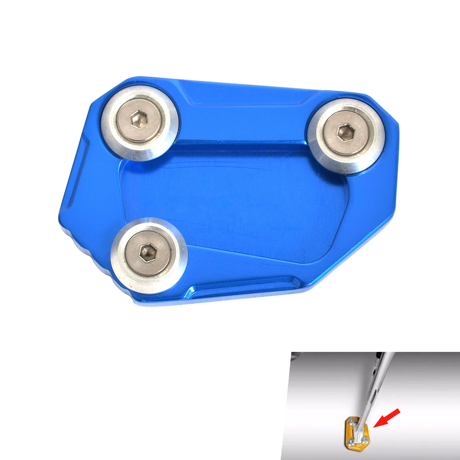 CNC Kickstand Side Stand Pad Plate For BMW S1000R S 1000R 2014-2016 - Image 2