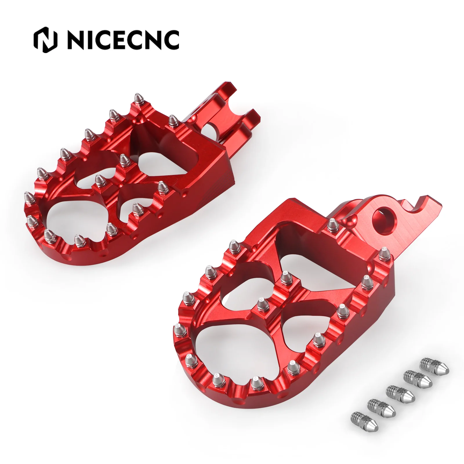CNC Footpegs Bud Motorcycle Foot Pegs For Honda CRF250R CRF450R CRF1000L - Image 4