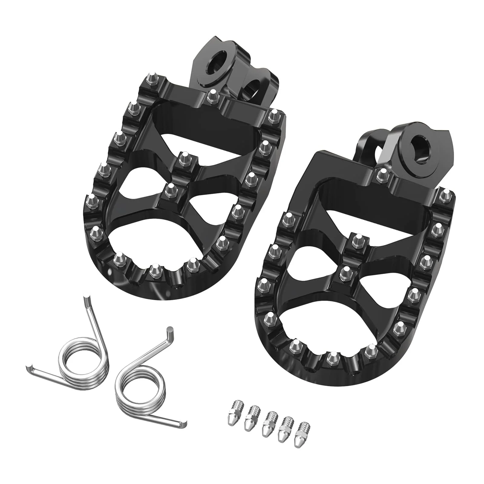 Pair Wide Billet Footpegs For Suzuki RMZ250 2010-2024 RMZ450 2008-2024 - Image 12