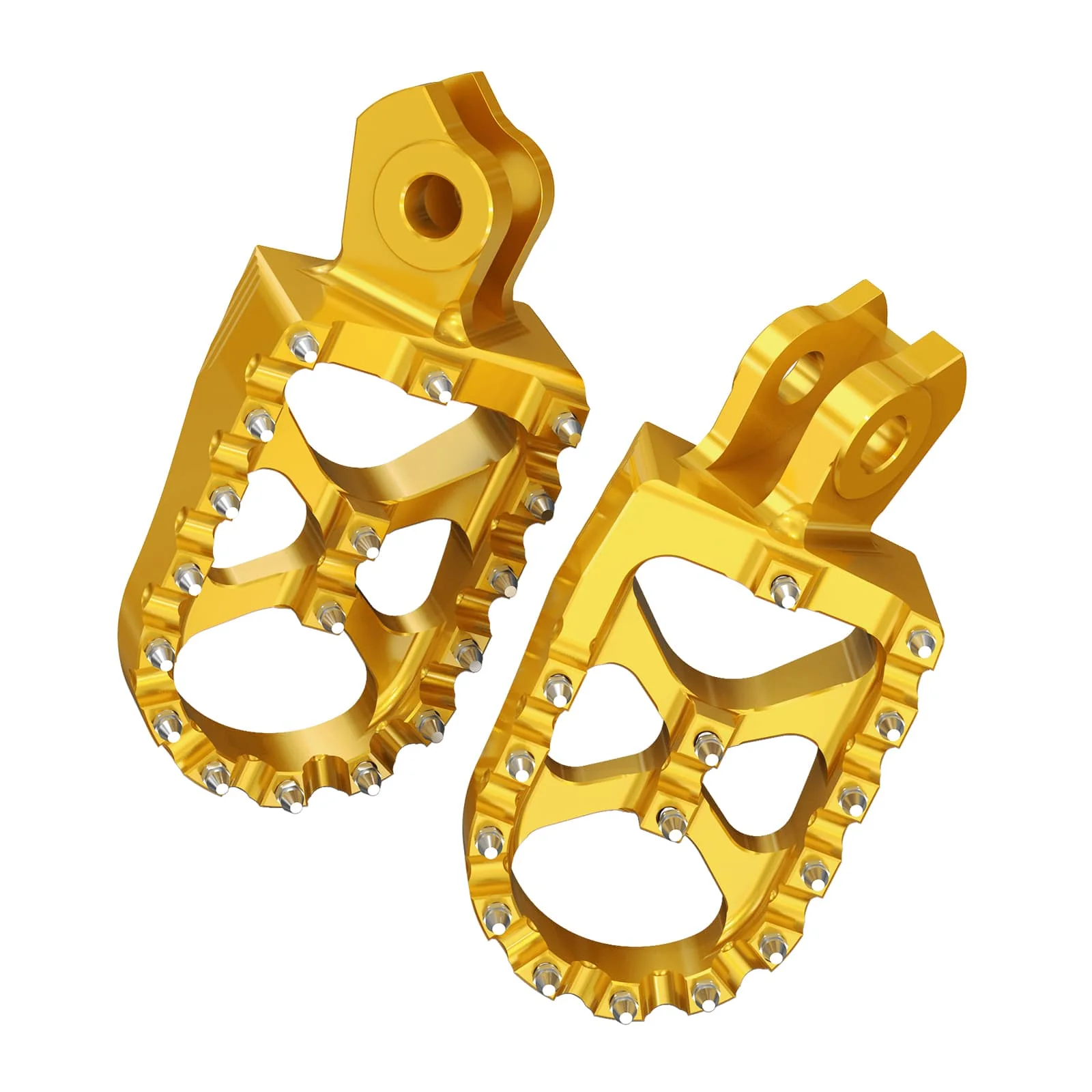 Pair Wide Billet Footpegs For Suzuki RMZ250 2010-2024 RMZ450 2008-2024 - Image 4