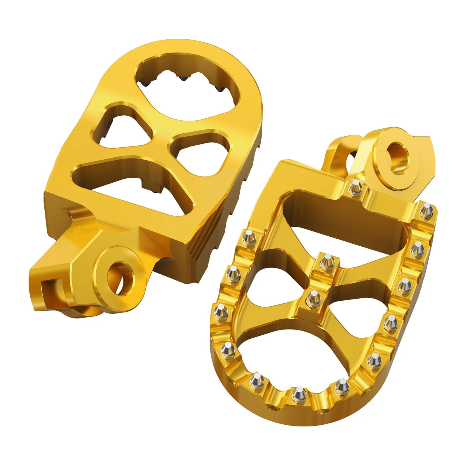 Pair Wide Billet Footpegs For Suzuki RMZ250 2010-2024 RMZ450 2008-2024 - Image 5