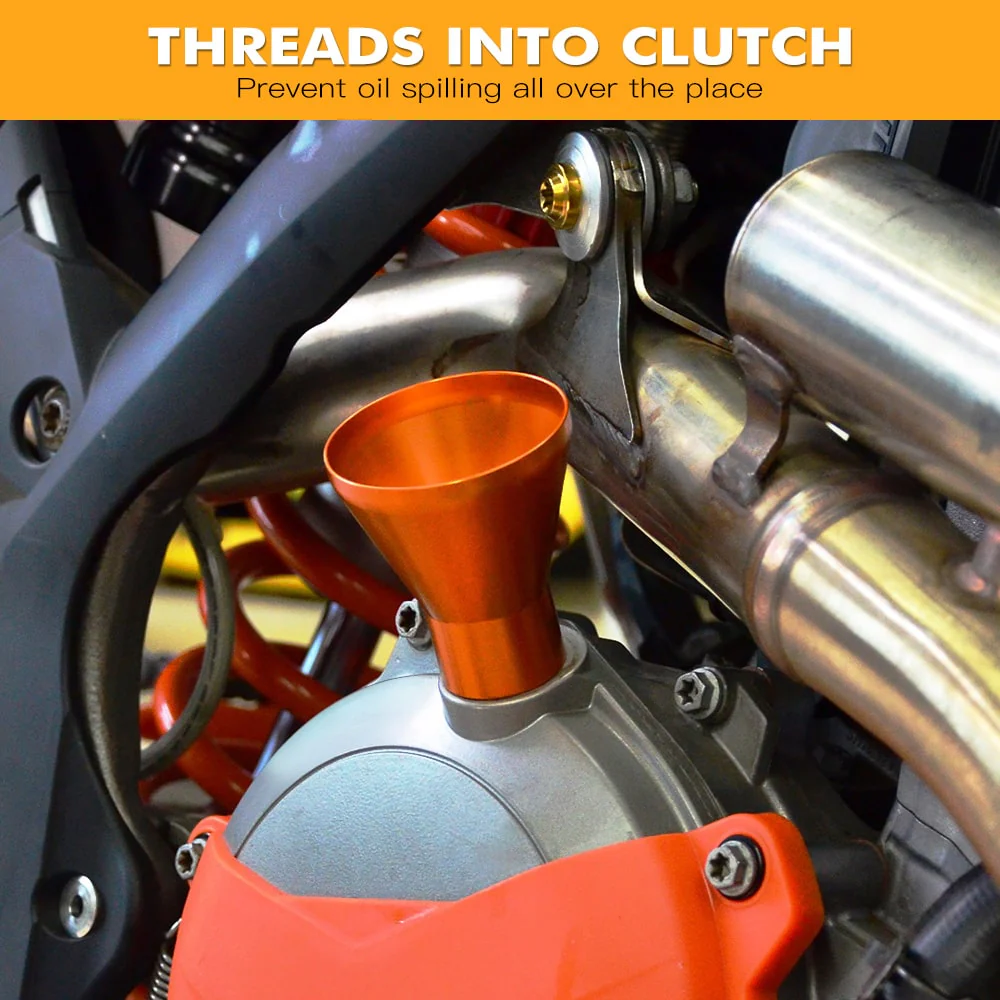 CNC Oil Filler Funnel For KTM 65-530cc EXC/EXCF/XC/XCF/XCW/SX/SXF 2001-2022 - Image 2