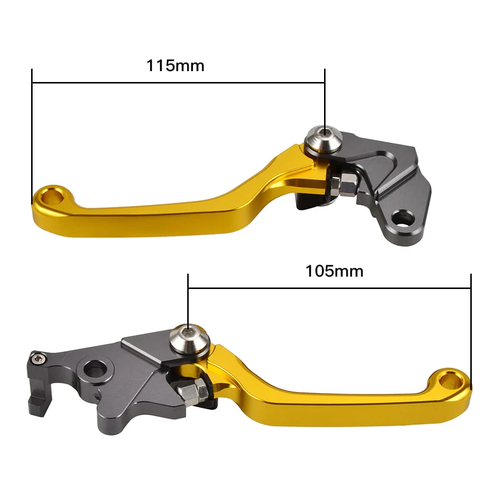 CNC Pivot Brake and Clutch Levers For Suzuki RMX250S - Image 5
