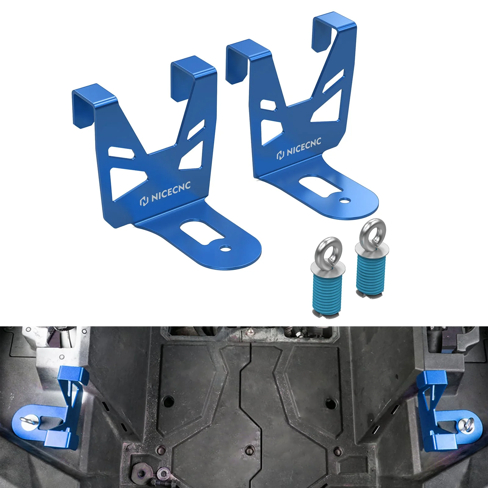 UTV Cooler Mount Brackets w/Tie Down Anchors For Polaris RZR XP 1000 TURBO - Image 12
