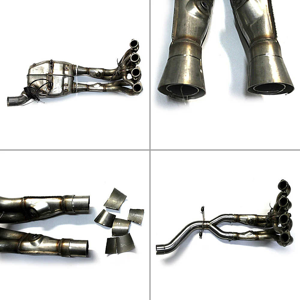 Decat Exhaust Muffler Down Pipe Mid Link Eliminator For BMW S1000RR 2012-2014 - Image 7