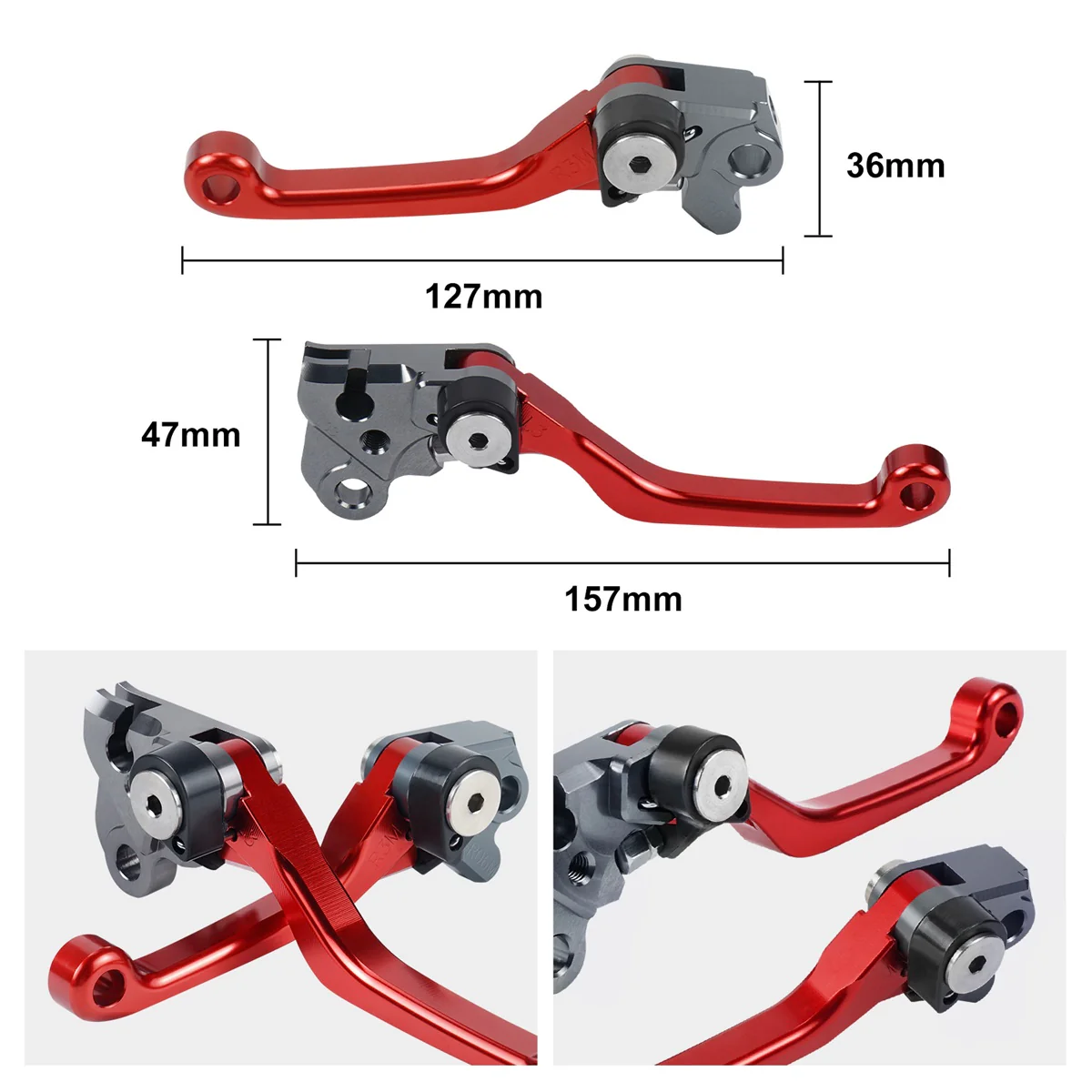 Dirt Bike Brake Clutch Levers Set For Honda CRF250F CRF150F CRF230F - Image 4