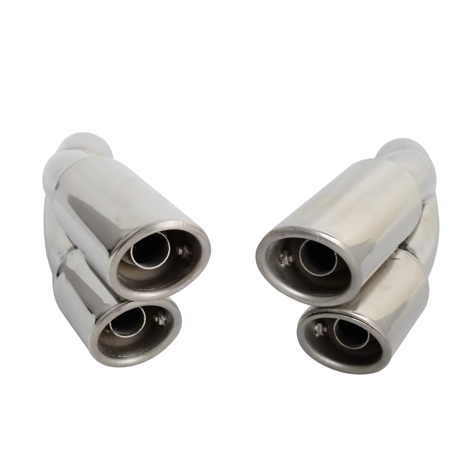 Dual Exhaust Muffler Vent Pipe Slip On 38-51mm Scooters Motorcycle Street Bikes - Image 4