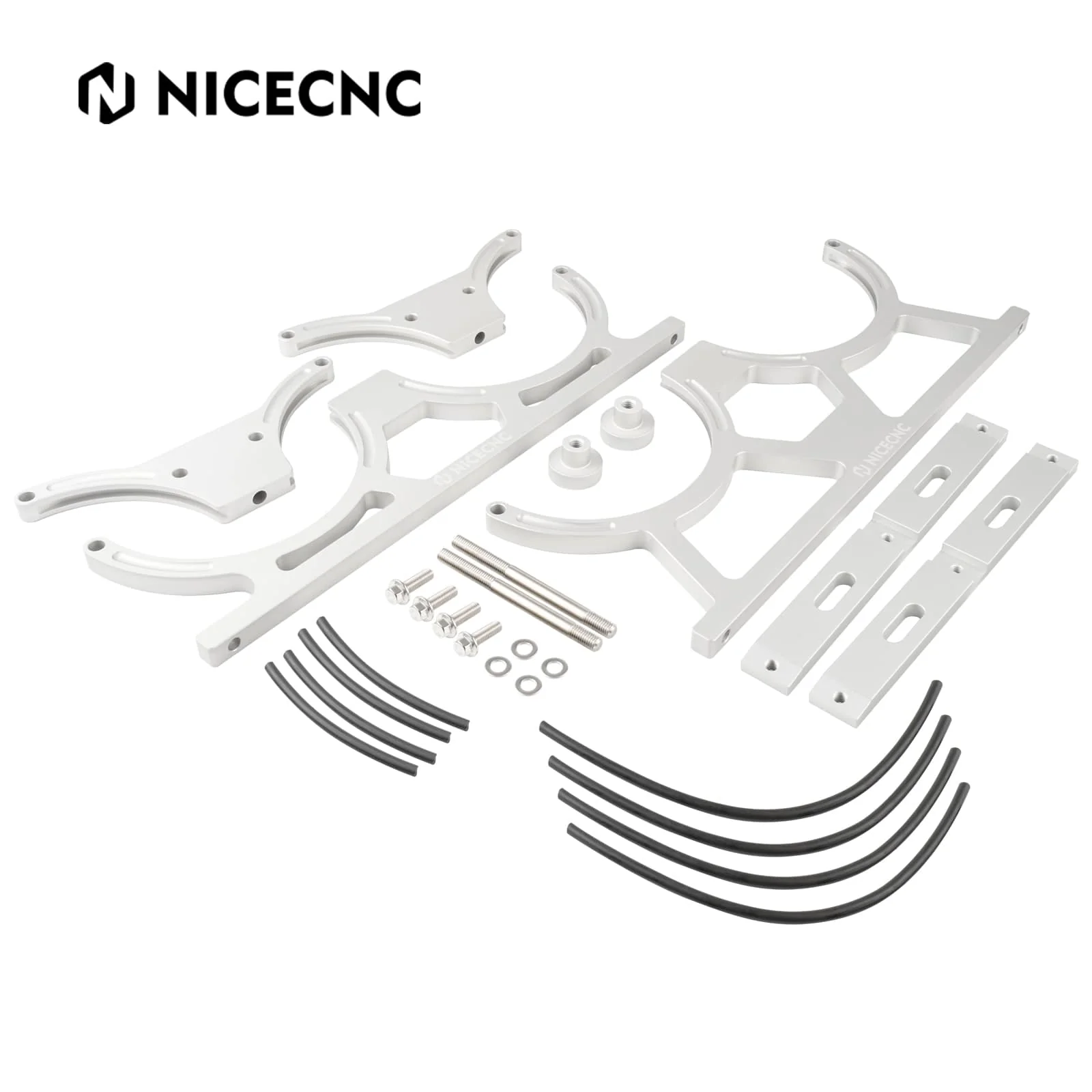 Billet Aluminum Dual Nitrous Bottle Bracket Fits 10-15lb Nitrous Bottles - Image 5
