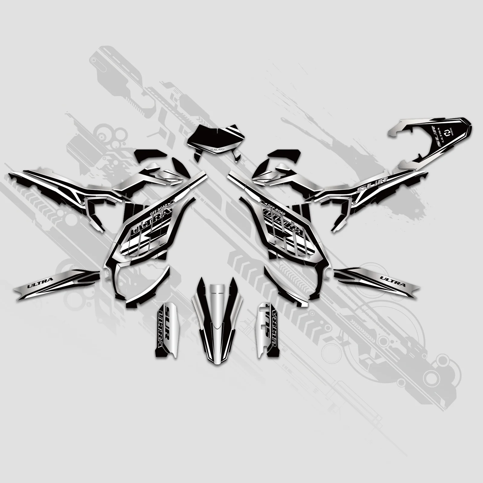 Electric Dirt Bike Full Graphics Decals Stickers Kit For Surron Ultra Bee ALL YEARS - Image 2