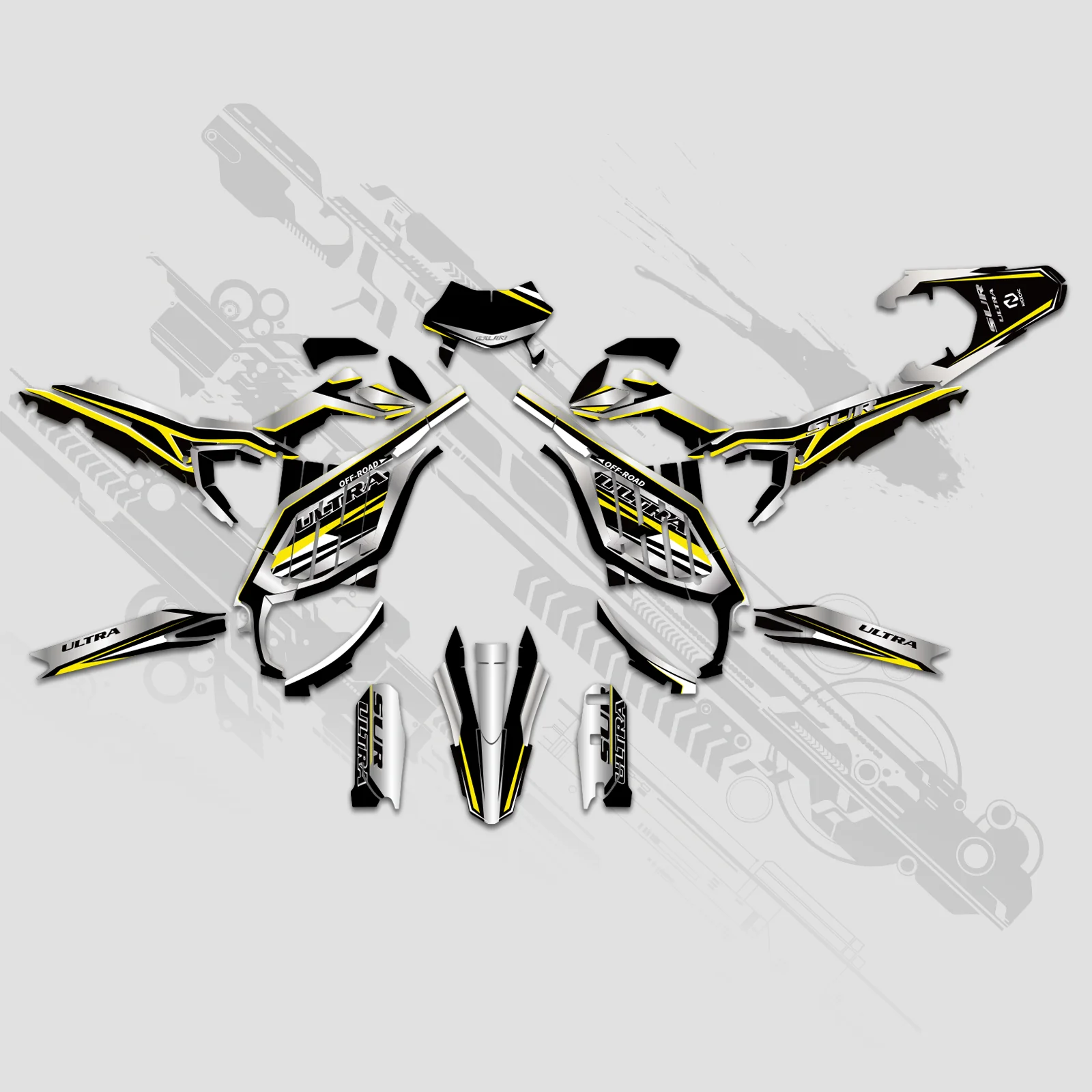 Electric Dirt Bike Full Graphics Decals Stickers Kit For Surron Ultra Bee ALL YEARS - Image 4