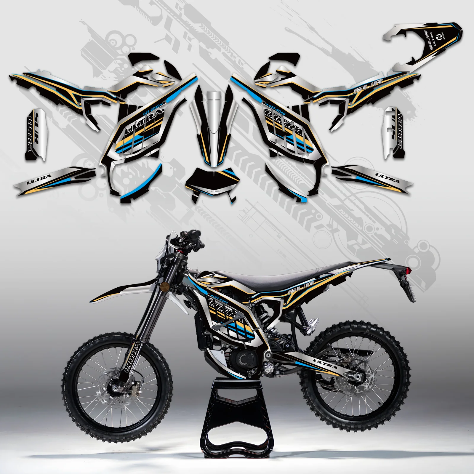 Electric Dirt Bike Full Graphics Decals Stickers Kit For Surron Ultra Bee ALL YEARS - Image 5