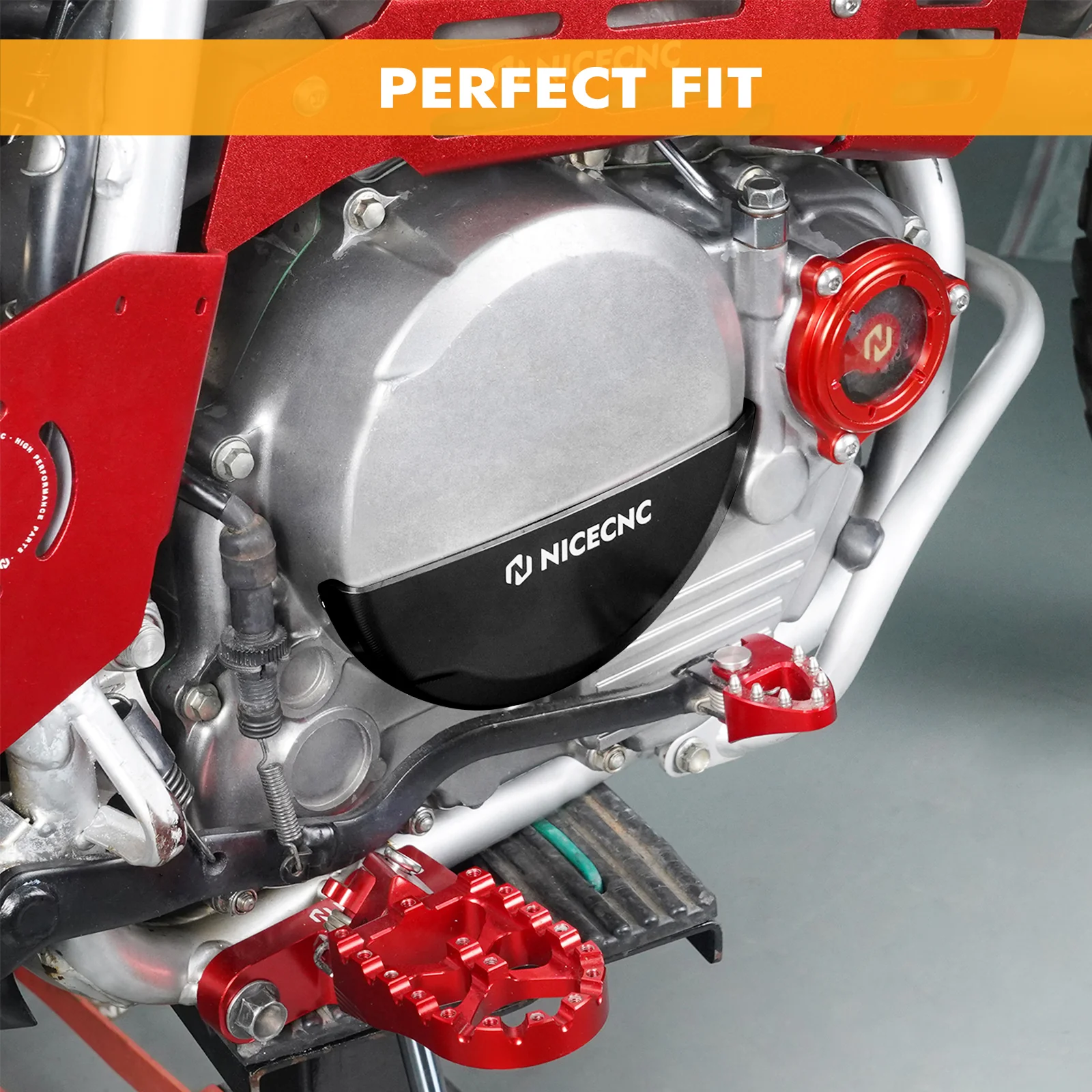 Billet Engine Clutch Cover Guard Protector For Honda XR650L 1993-2025 - Image 5
