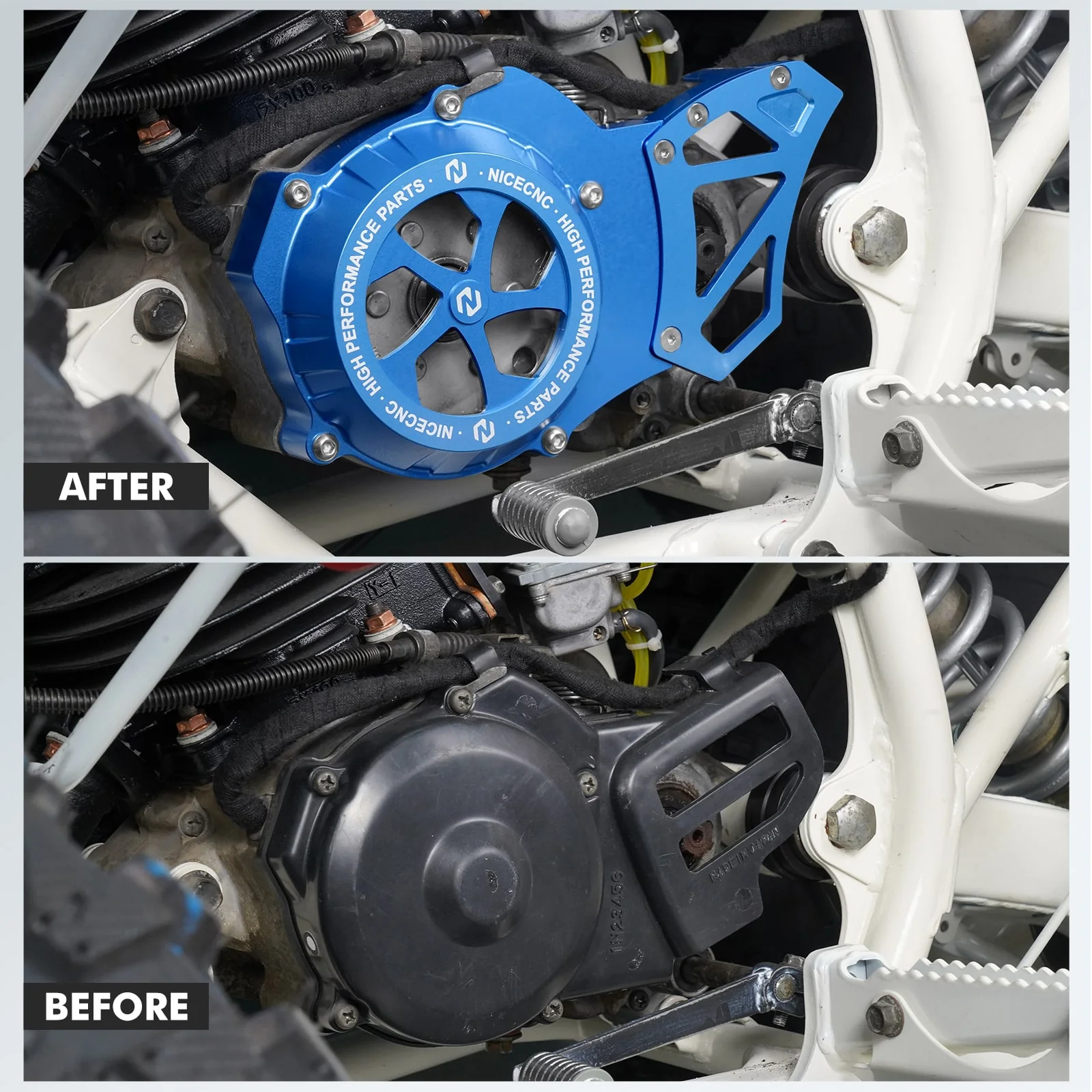 Transparent Crankcase Engine Stator Flywheel Cover Guard For Yamaha Blaster 200 - Image 3