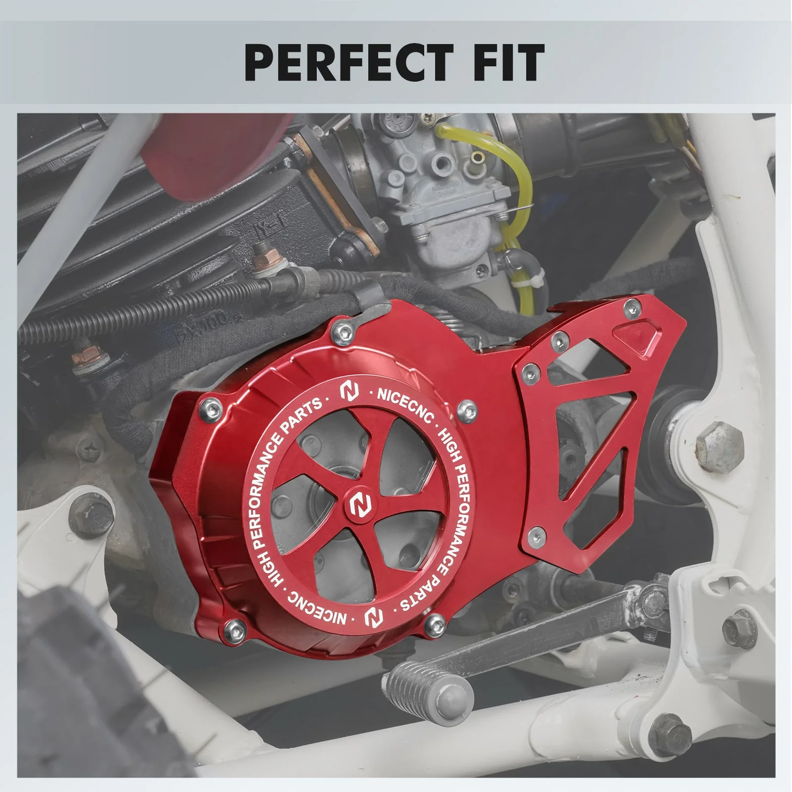 Transparent Crankcase Engine Stator Flywheel Cover Guard For Yamaha Blaster 200 - Image 9