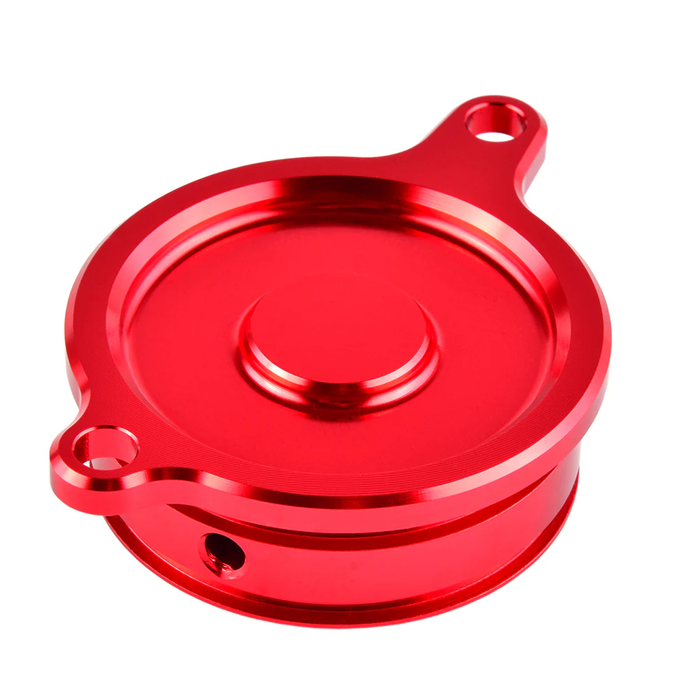 Engine Oil Filter Cover Cap For Kawasaki KLX450R 2008-2015 KX450F 2006-2015 - Image 3