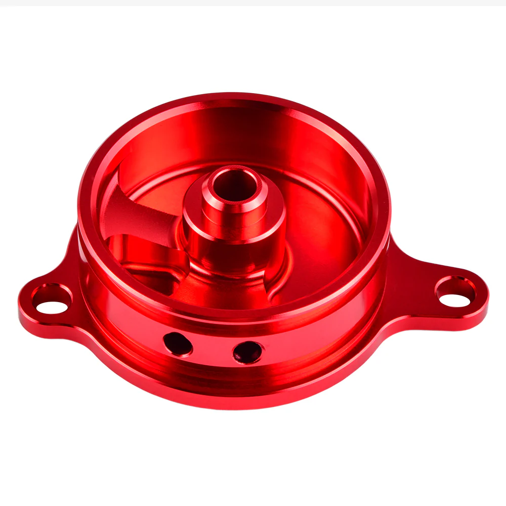 Engine Oil Filter Cover Cap For Kawasaki KLX450R 2008-2015 KX450F 2006-2015 - Image 4