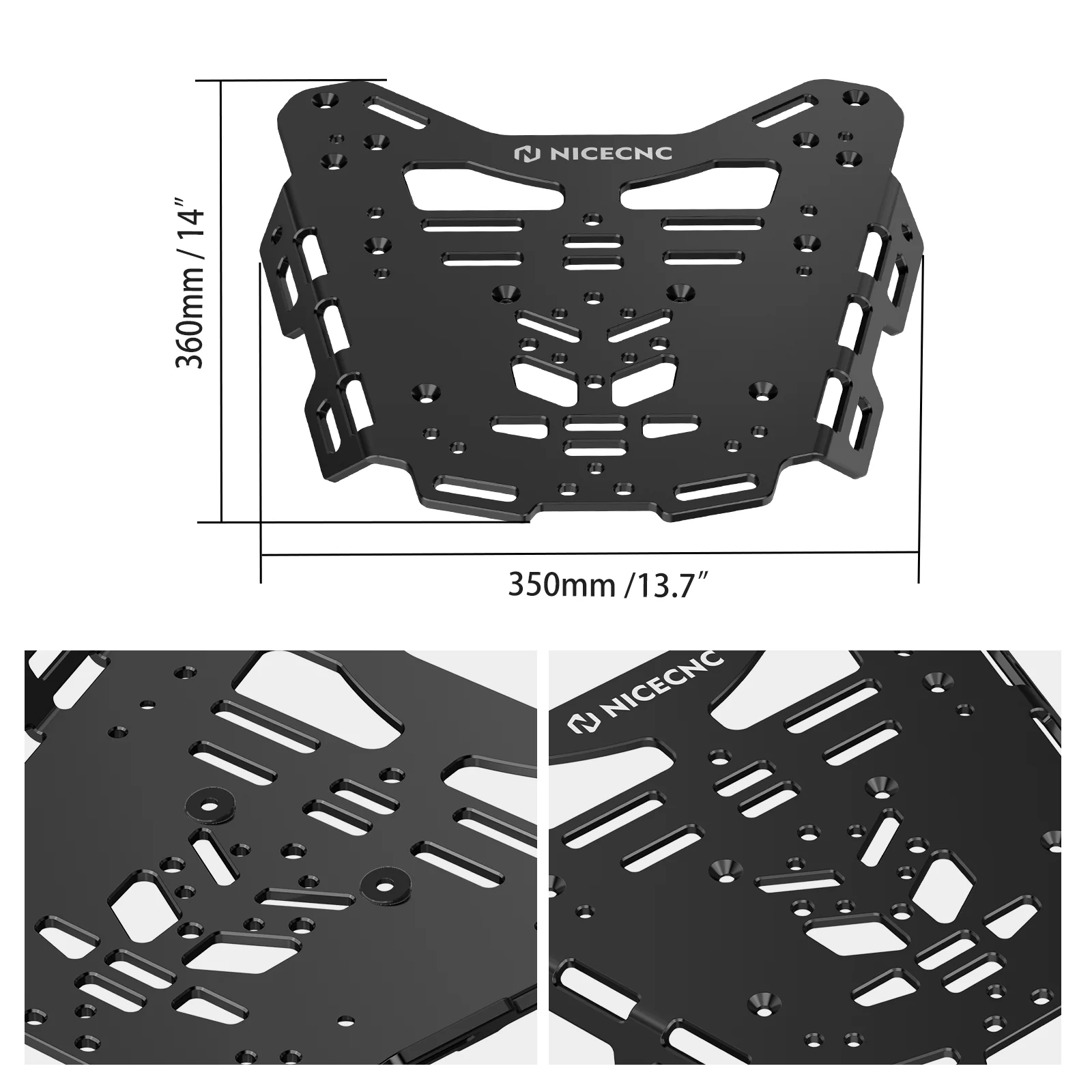 Enhanced Rear Luggage Rack Kit For BMW R1250GS 19-23 R1200GS 12-18 - Image 3