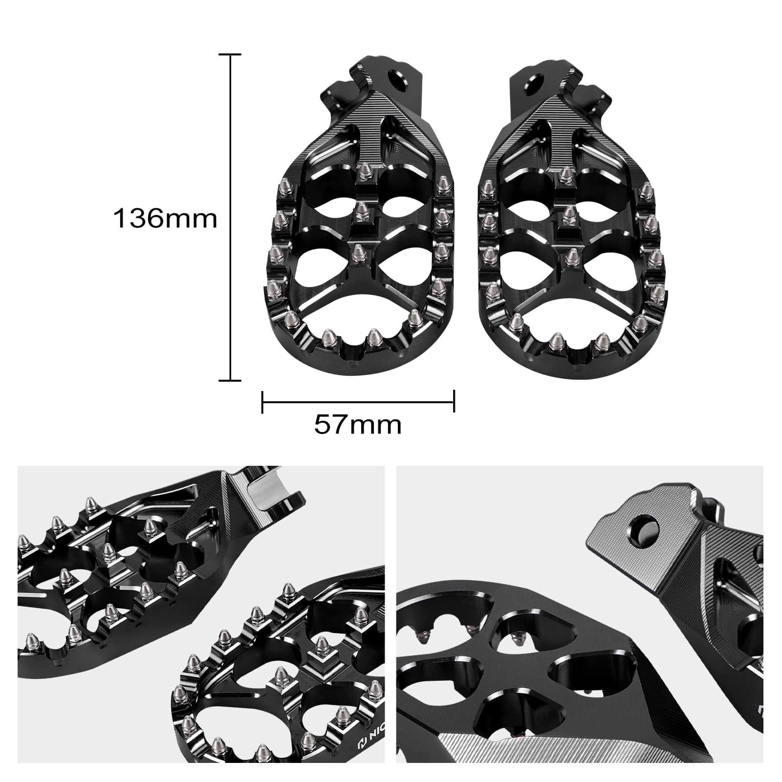 Enlarged Foot Pegs Footrest For Surron Light Bee X/ S/ L1E  Segway X160 X260 - Image 9