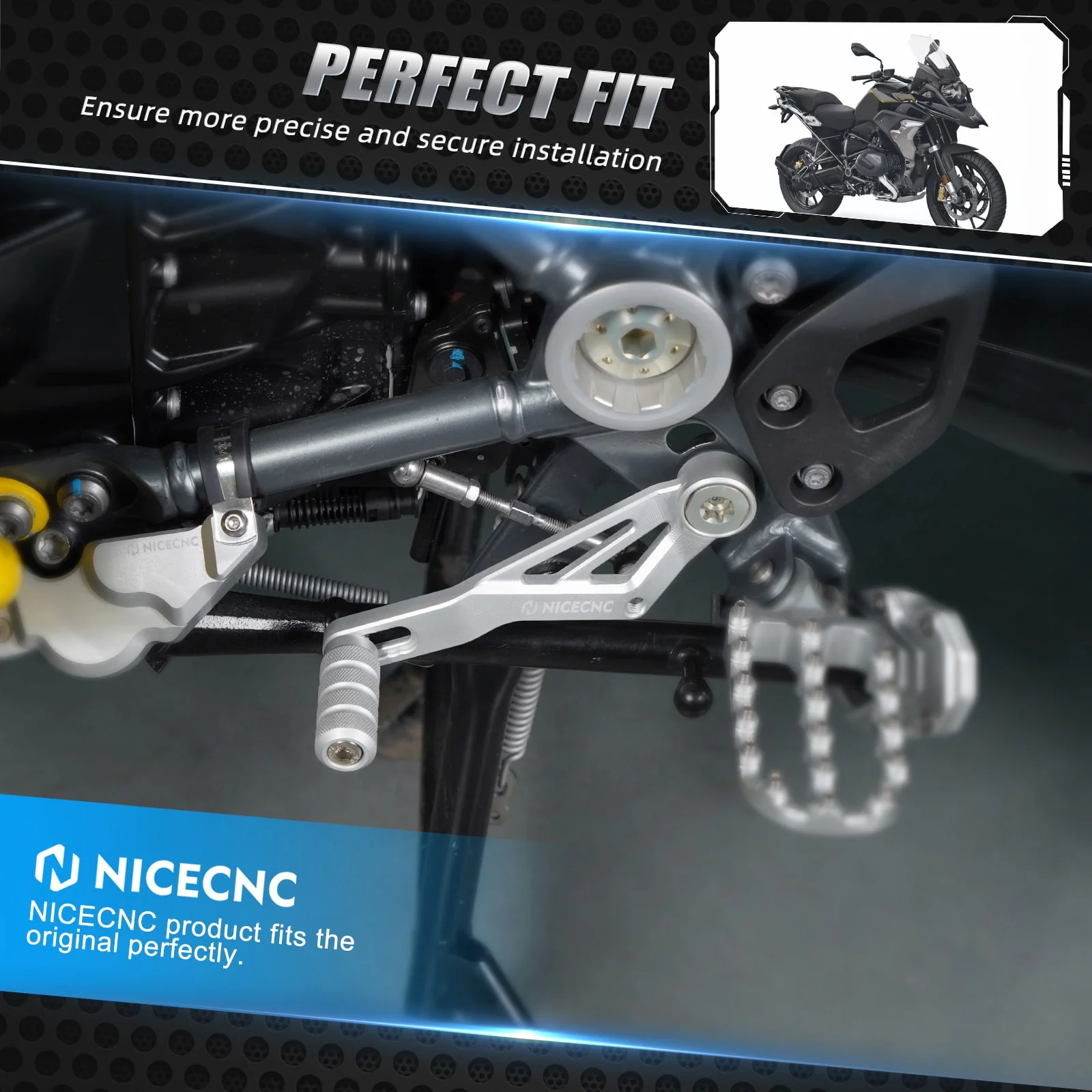 Enlarged Wide Foot Pegs Footrest For BMW R 1200 1250 GS Adventure - Image 19