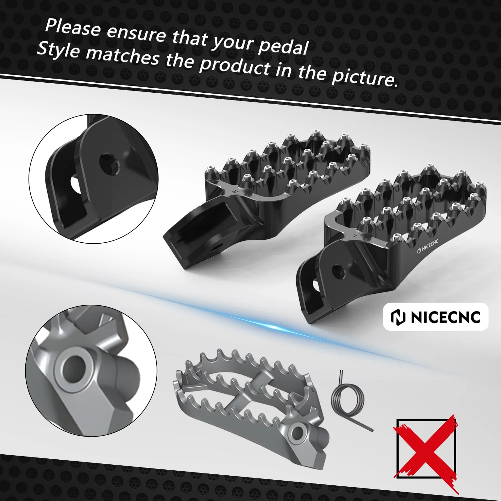 Enlarged Wide Foot Pegs Footrest For BMW R 1200 1250 GS Adventure - Image 3