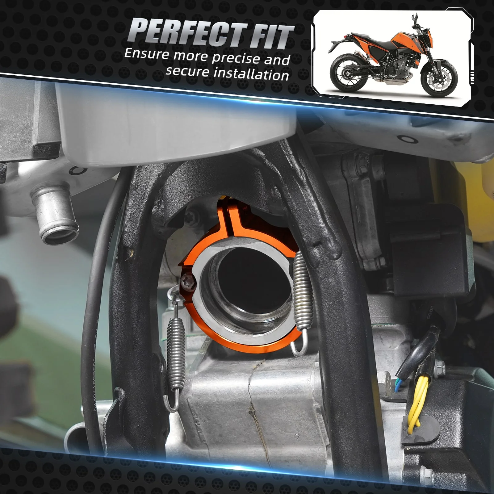 Exhaust Flange Clamp Guard For KTM XC SX EXC XCW Husqvarna TE Gas Gas 250 300 - Image 2