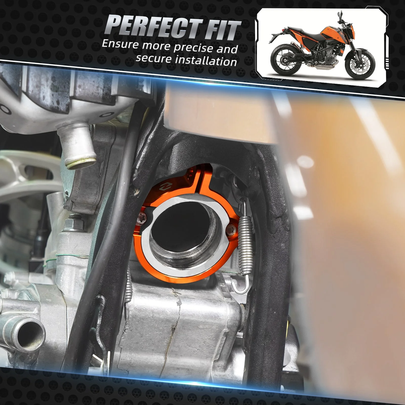 Exhaust Flange Clamp Guard For KTM XC SX EXC XCW Husqvarna TE Gas Gas 250 300 - Image 8