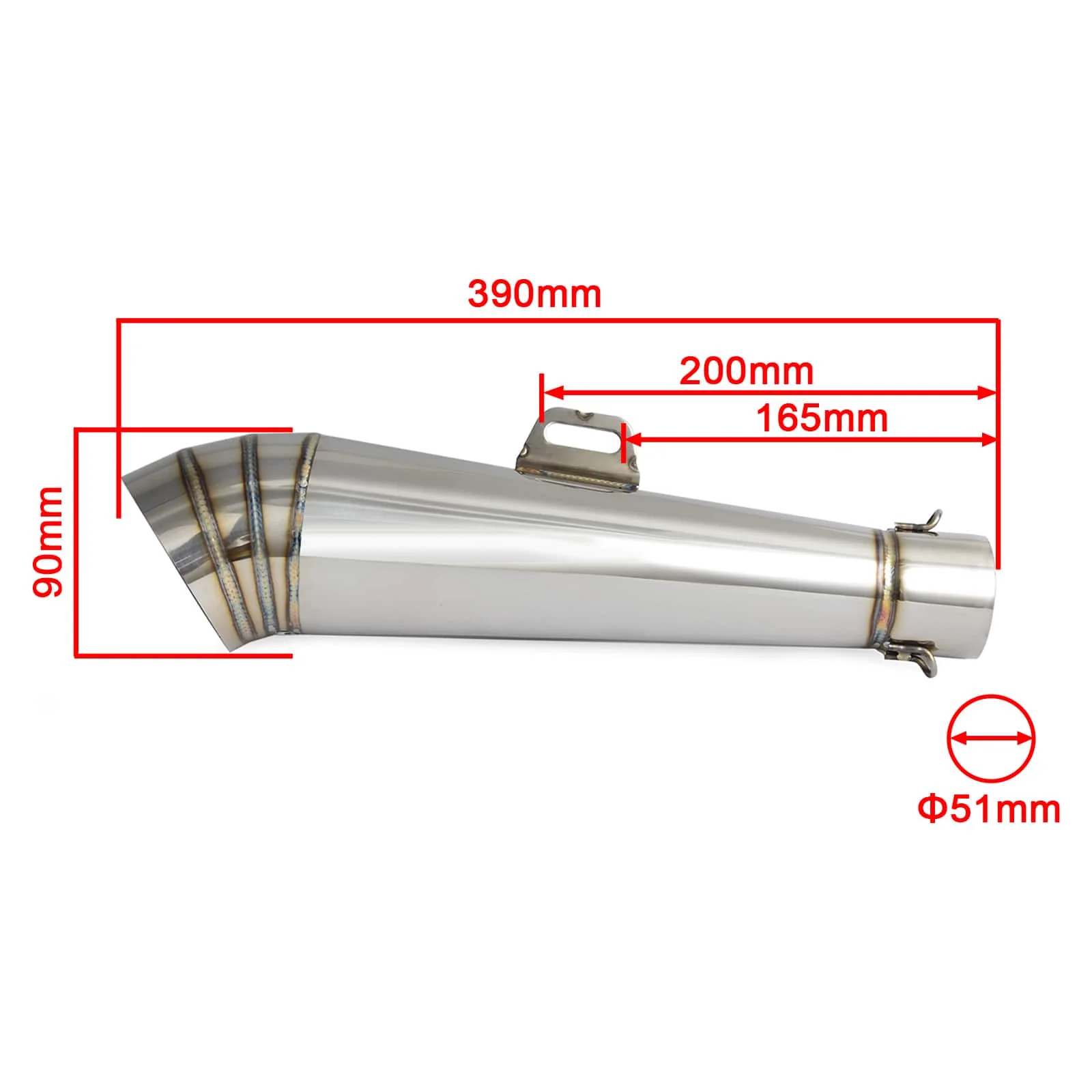 GP Slip-On Exhaust Muffler Pipe for 125cc-1000cc Street/Sport/Racing Bikes - Image 8