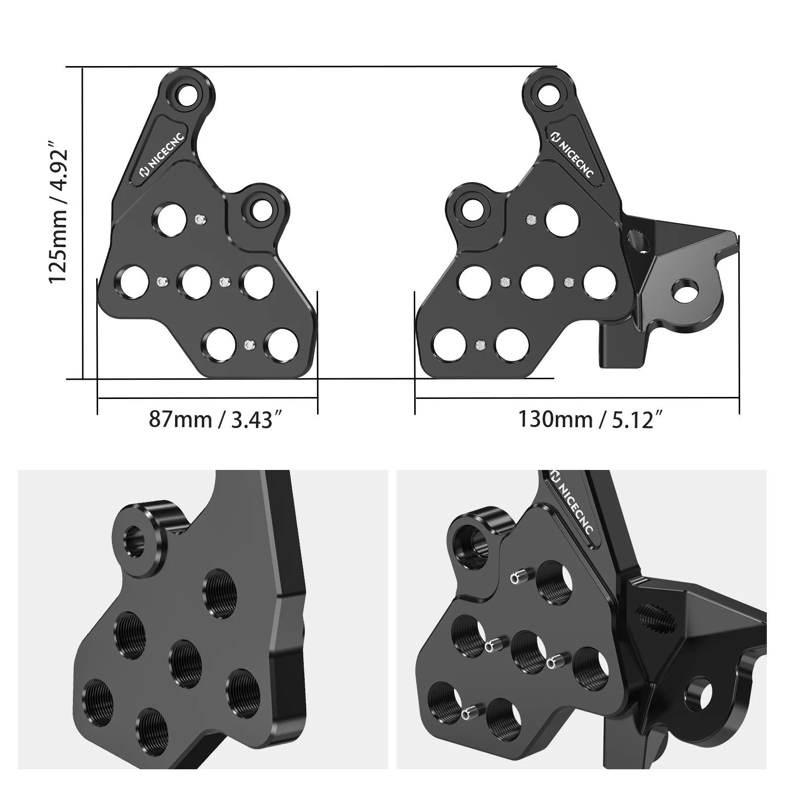 Extender Foot Pegs & Bracket Package For Surron Light Bee X / S Segway X160 X260 2017-2024 - Image 23