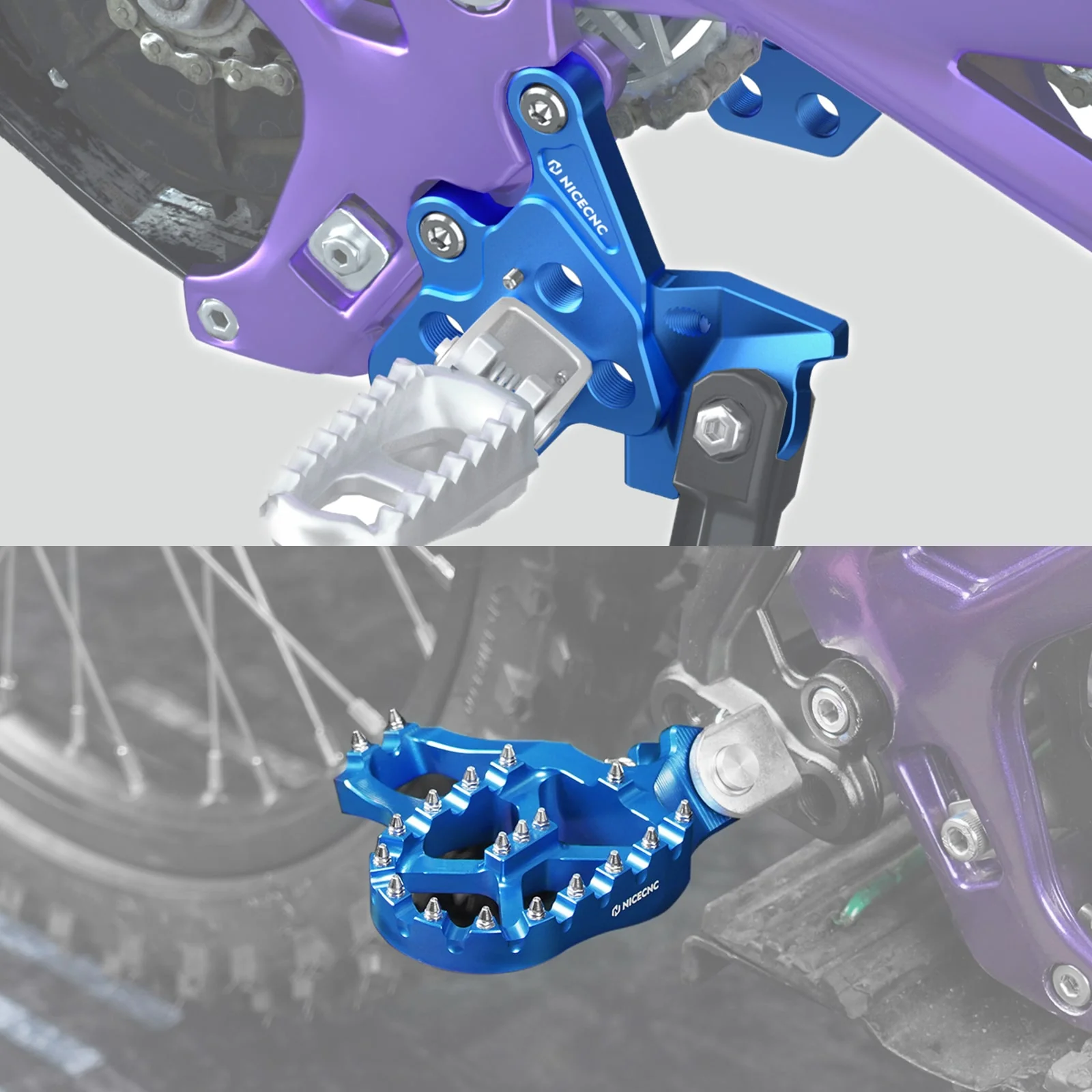 Extender Foot Pegs & Bracket Package For Surron Light Bee X / S Segway X160 X260 2017-2024 - Image 3