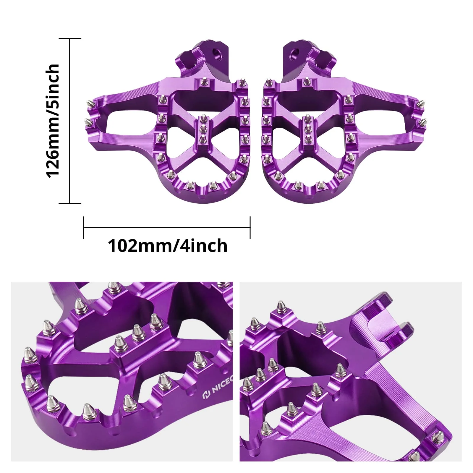 Extender Foot Pegs & Bracket Package For Surron Light Bee X / S Segway X160 X260 2017-2024 - Image 6