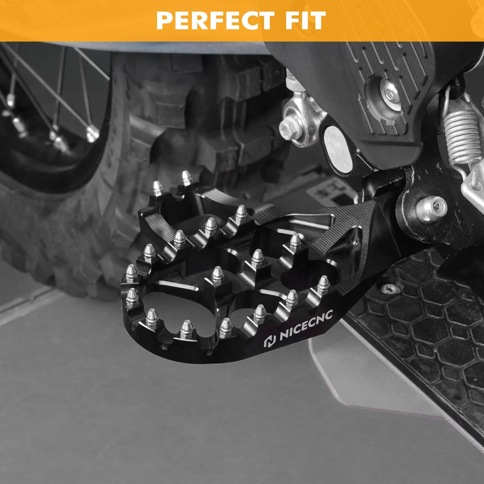 Extender Foot Pegs For KTM 125-500 XC/SX/XCF/SXF Husqvarna 125-450 FC/FX/TX/TC 23-25 GasGas - Image 2