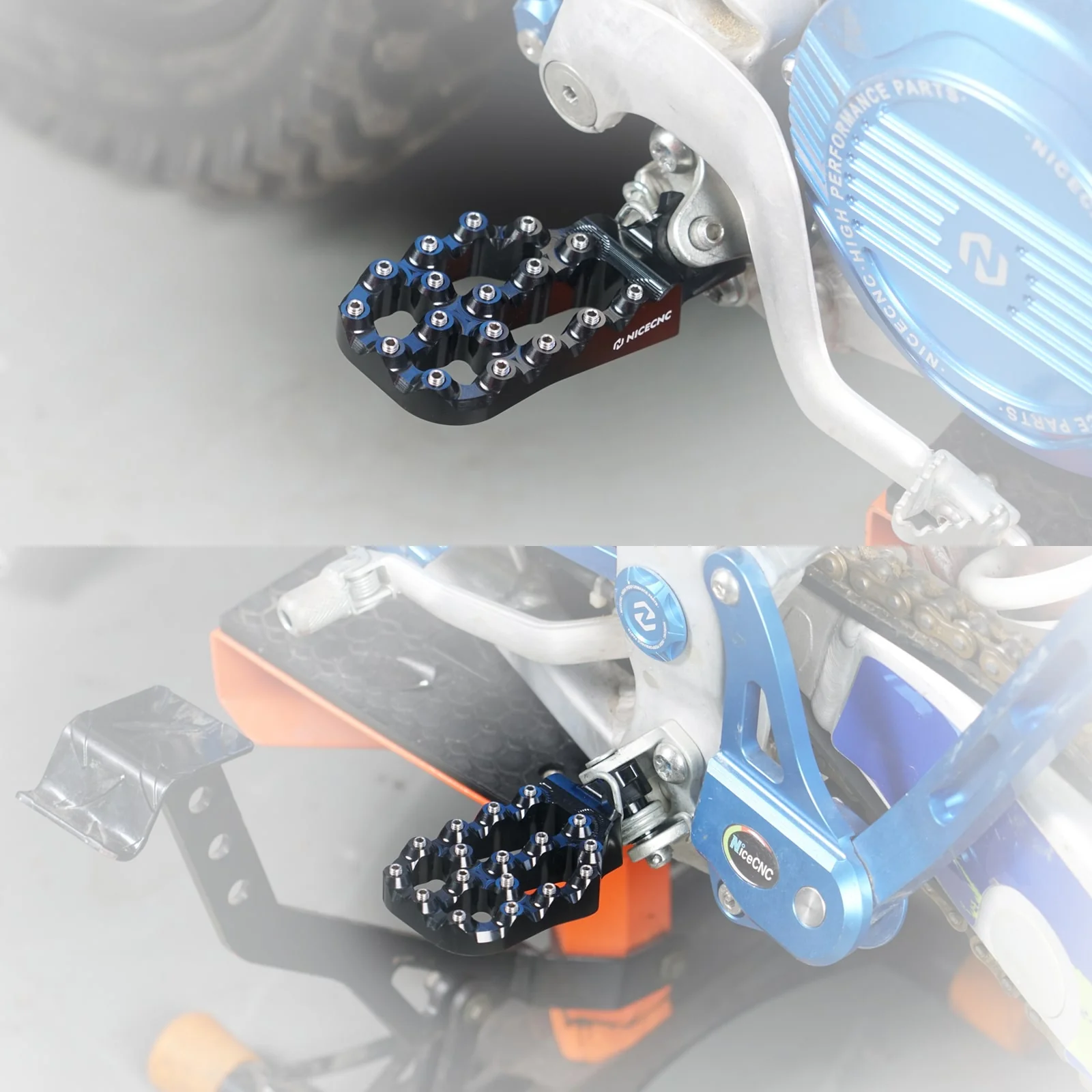 Extender Offset Foot Pegs Footrests For Yamaha YZ250F WR250F WR450F 2005-2023 - Image 2