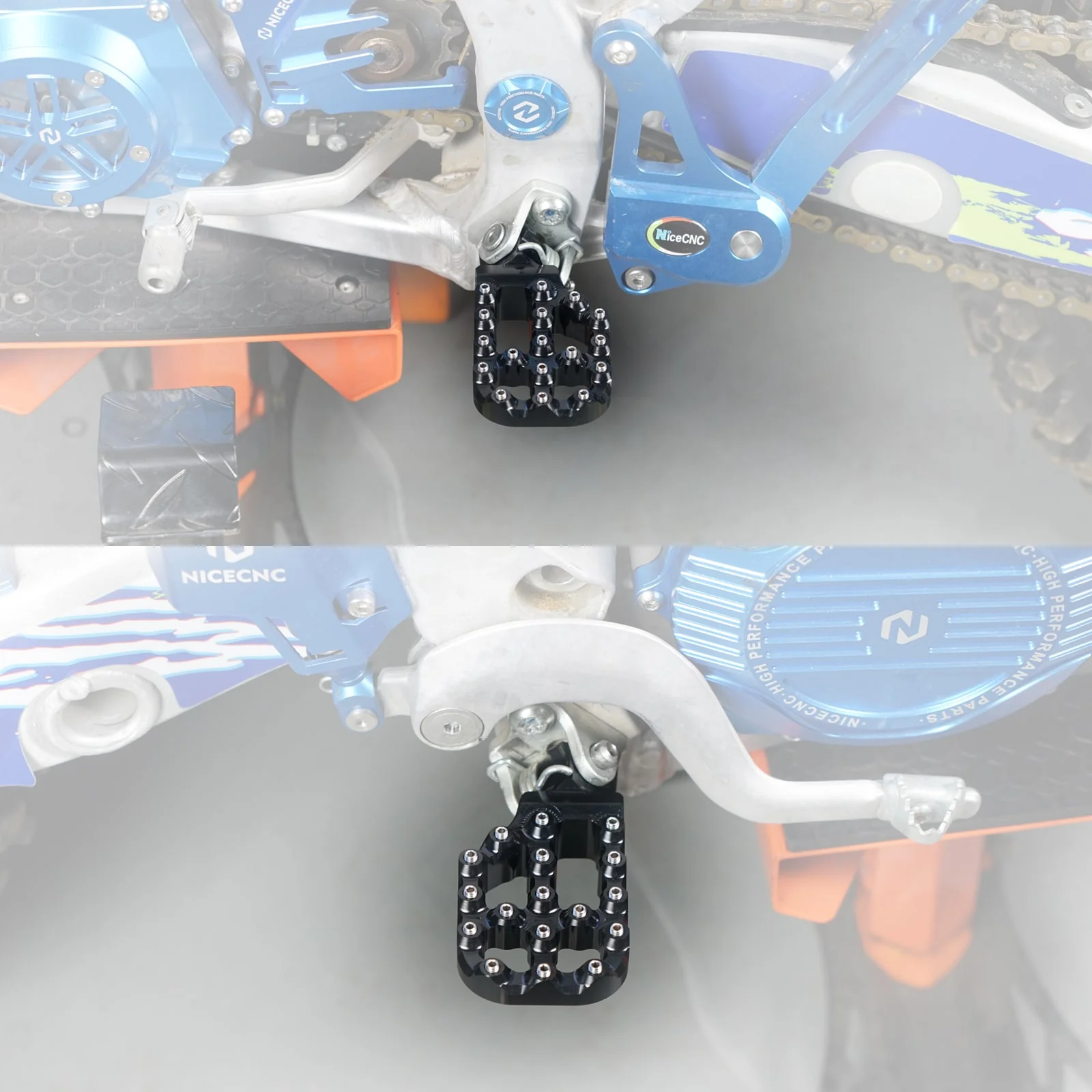 Extender Offset Foot Pegs Footrests For Yamaha YZ250F WR250F WR450F 2005-2023 - Image 3