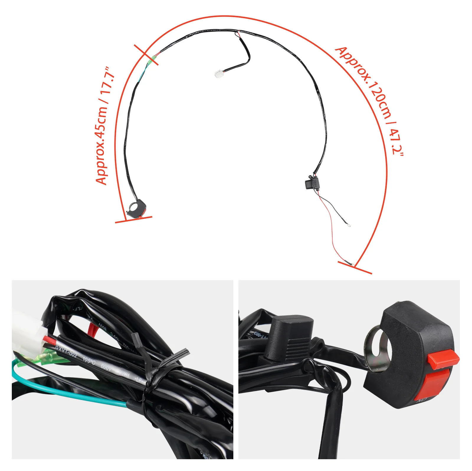Universal Fan Cable with ON / OFF Switch Kit For KTM Husqvarna Gas Gas 125-450CC Models - Image 4