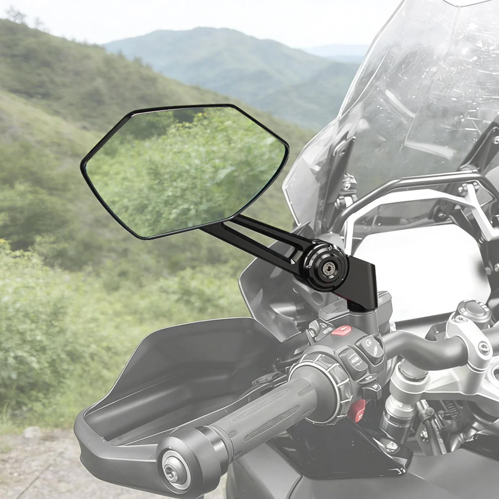 Foldable Rotatable Convex Rearview Mirrors For BMW R 1200 1250 1300 GS ADV - Image 3