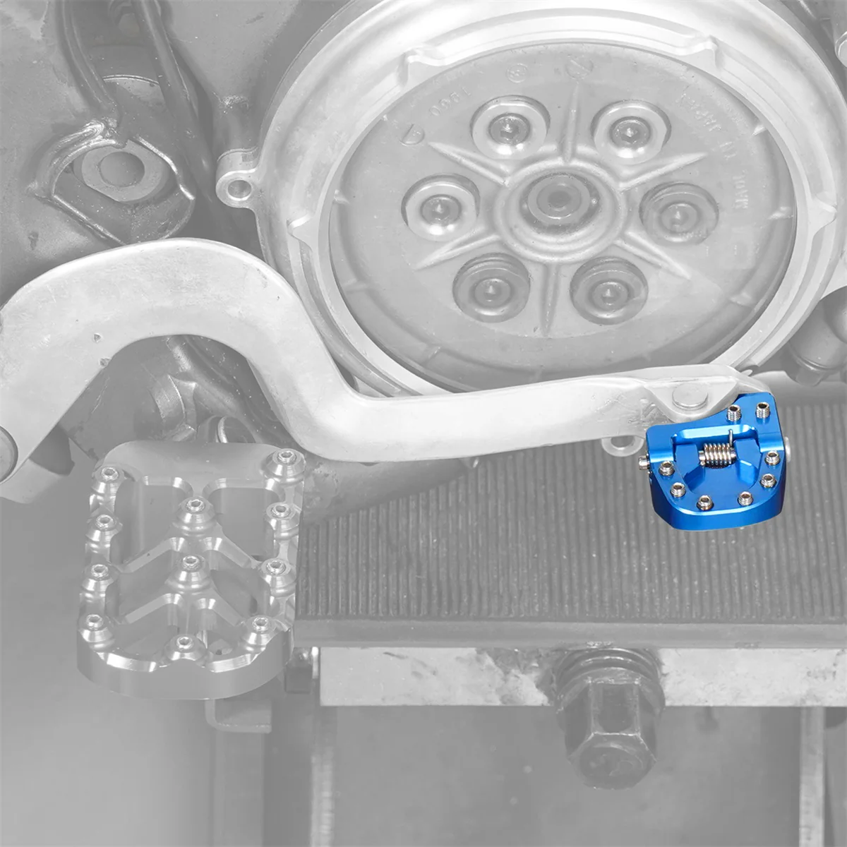 Folding Brake Pedal Lever Extension Plate Tip Pad For Suzuki DRZ400E / S / SM - Image 16