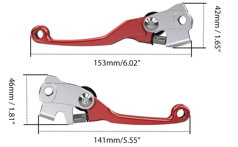 Folding Clutch Lever Brake Lever Set For BRAKETEC Husqvarna TE/FE 125-501 GAS GAS EC/EC F - Image 3