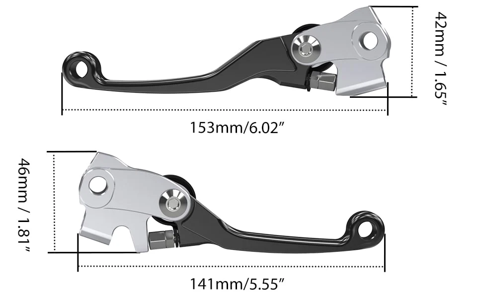 Folding Clutch Lever Brake Lever Set For BRAKETEC Husqvarna TE/FE 125-501 GAS GAS EC/EC F - Image 4