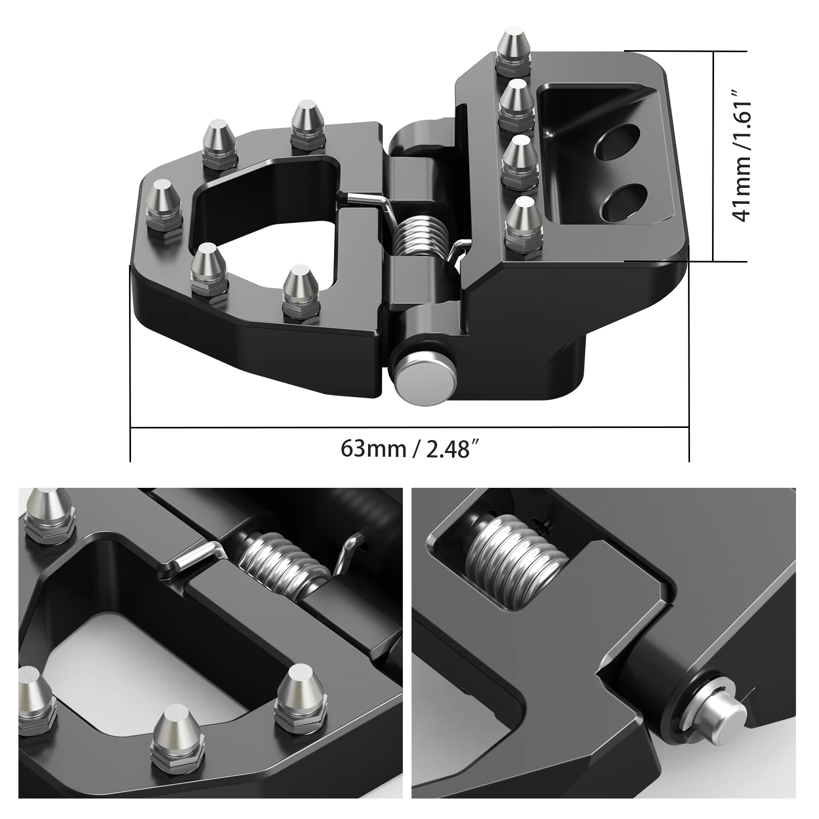 Folding Dual Control Stepped Brake Pedal Plate Tip For KTM 350 500 EXC-F 2017-2024 - Image 18