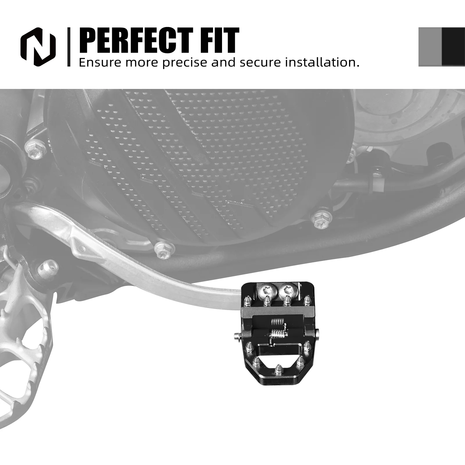 Folding Dual Control Stepped Brake Pedal Plate Tip For KTM 350 500 EXC-F 2017-2024 - Image 19