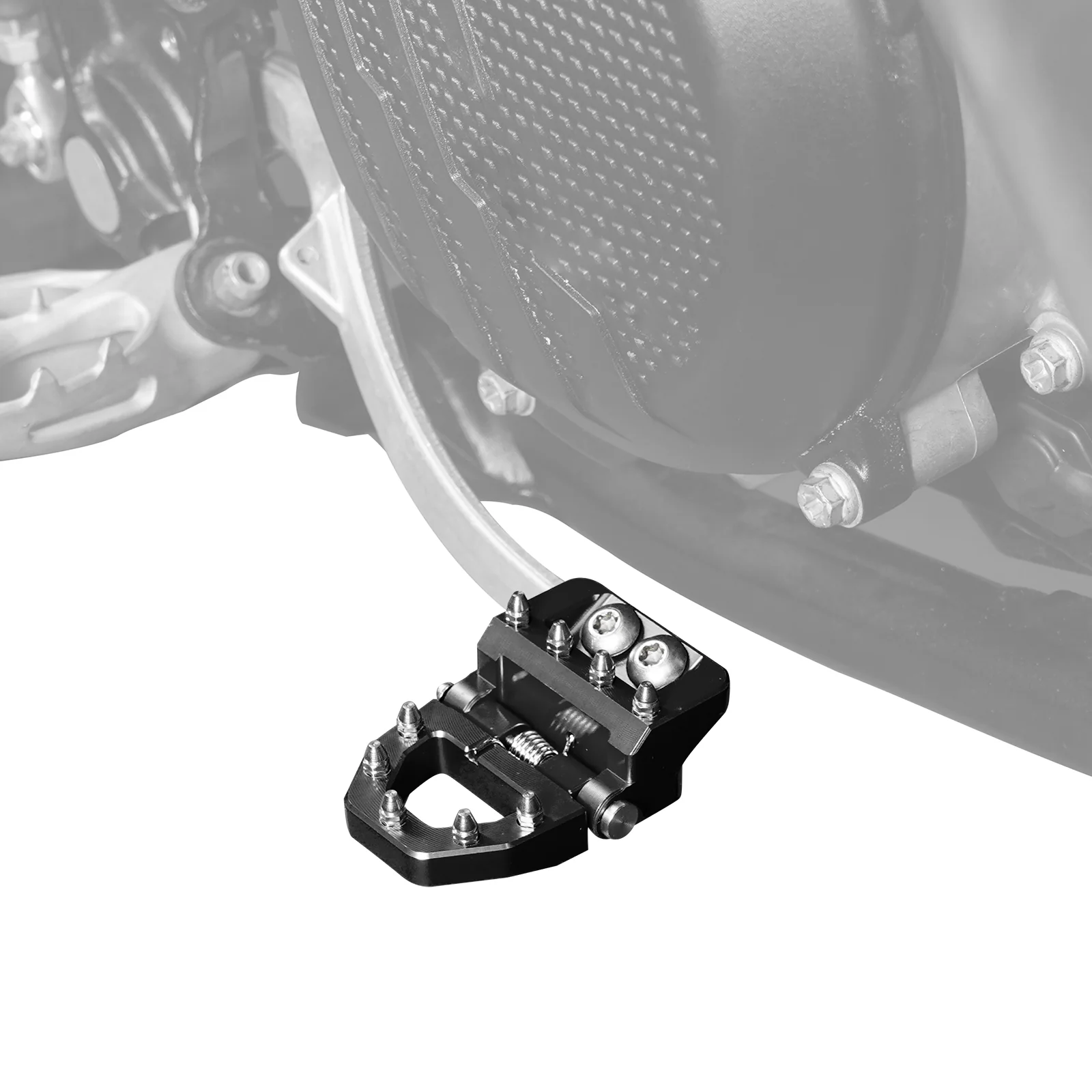 Folding Dual Control Stepped Brake Pedal Plate Tip For KTM 350 500 EXC-F 2017-2024 - Image 3