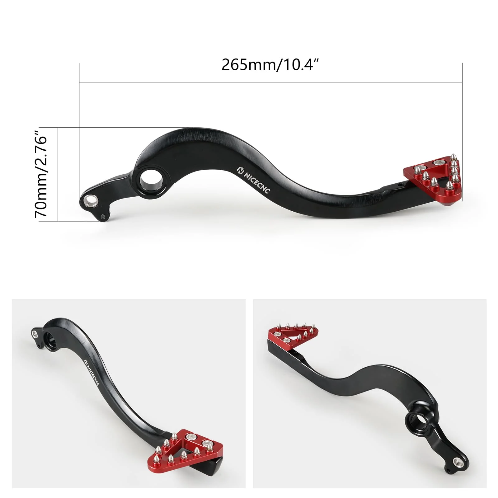 Forged Brake Pedal Lever Adjustable Tip For Honda CRF250R 04-24 CRF450R 05-24 - Image 4