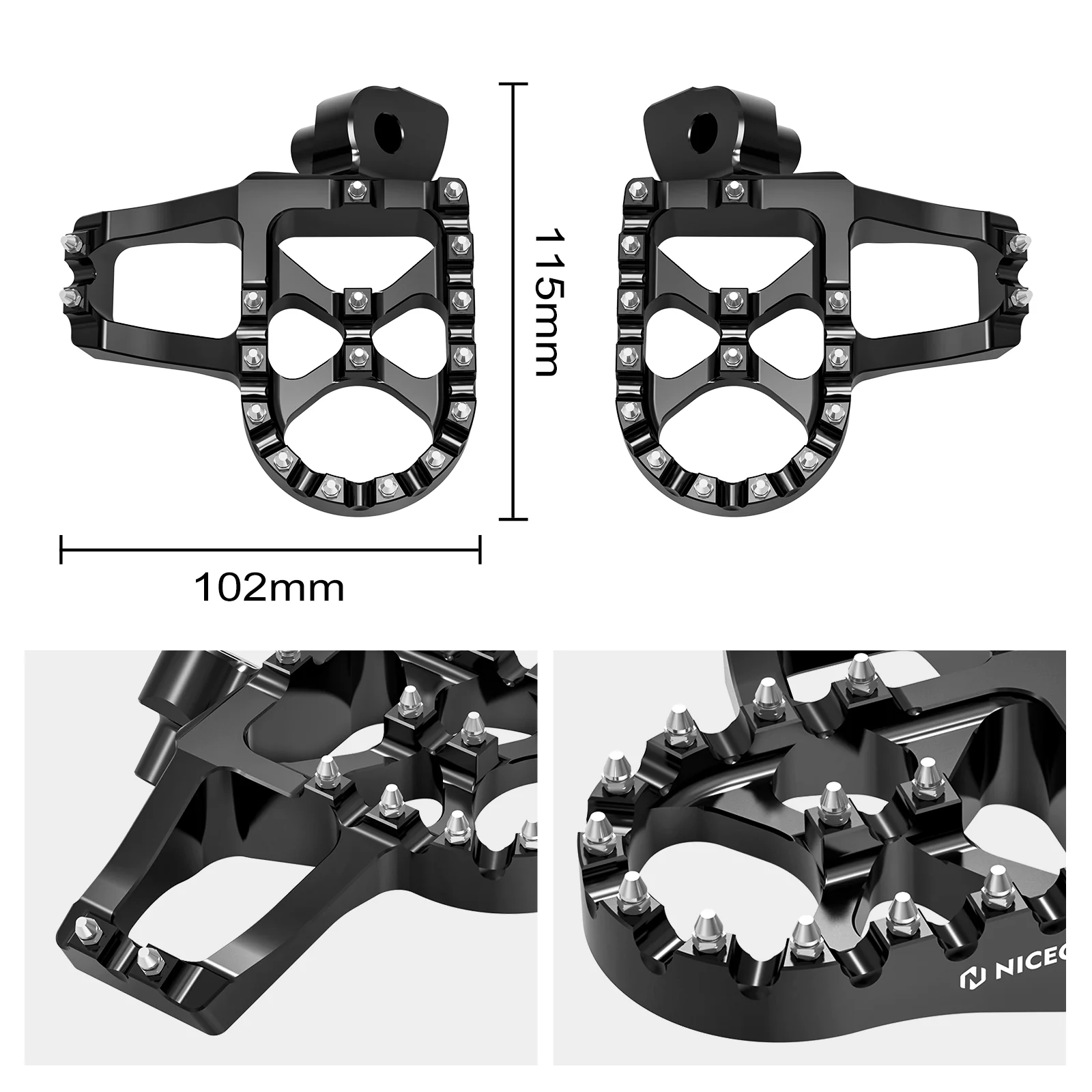 Forged Extender Foot Pegs Footrests For Yamaha Tenere 700 2019-2023 YZ250F YZ450F YZ85 - Image 4