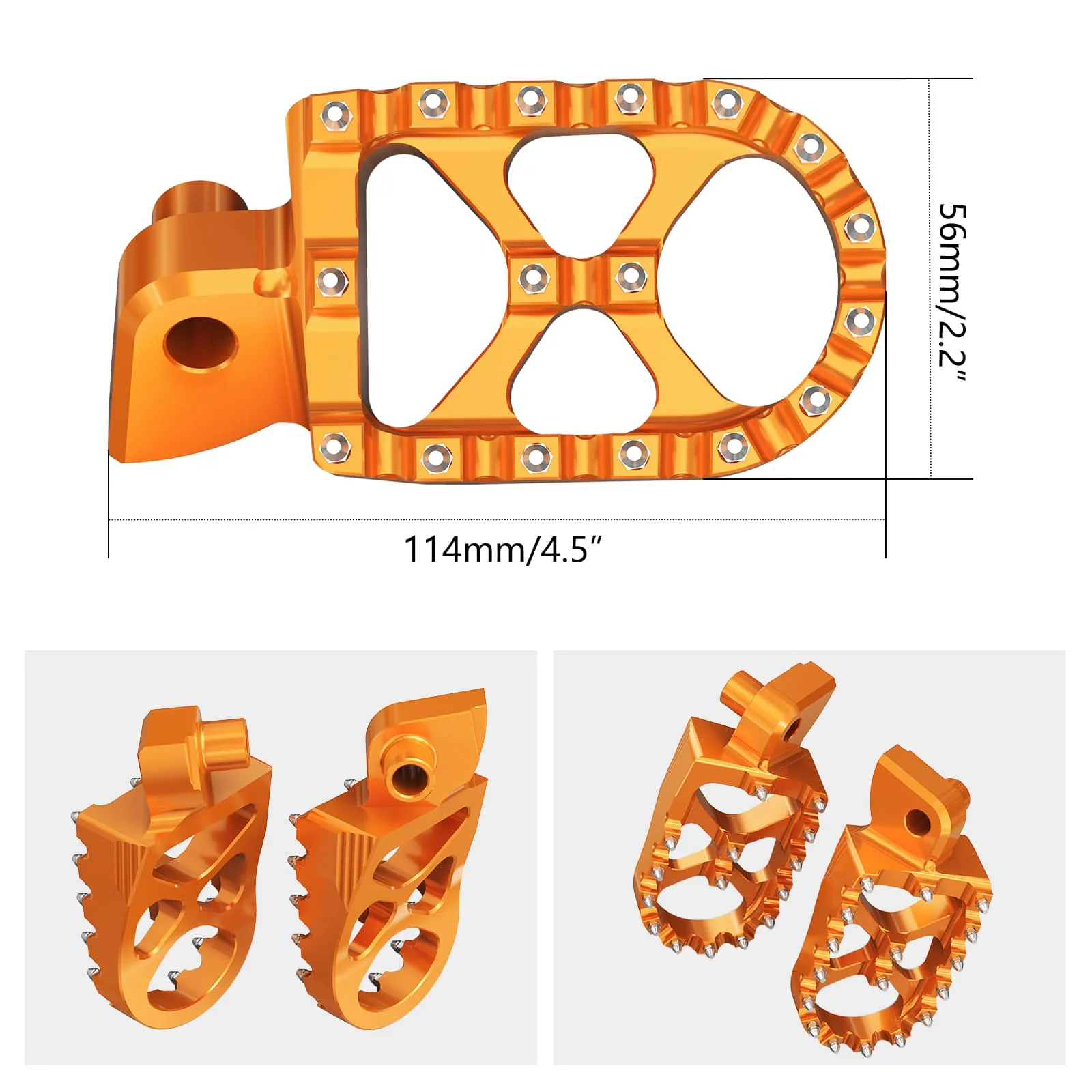 Forged Foot Pegs Rests Pedals For KTM 350 500 EXC-F 1998-2016 - Image 12