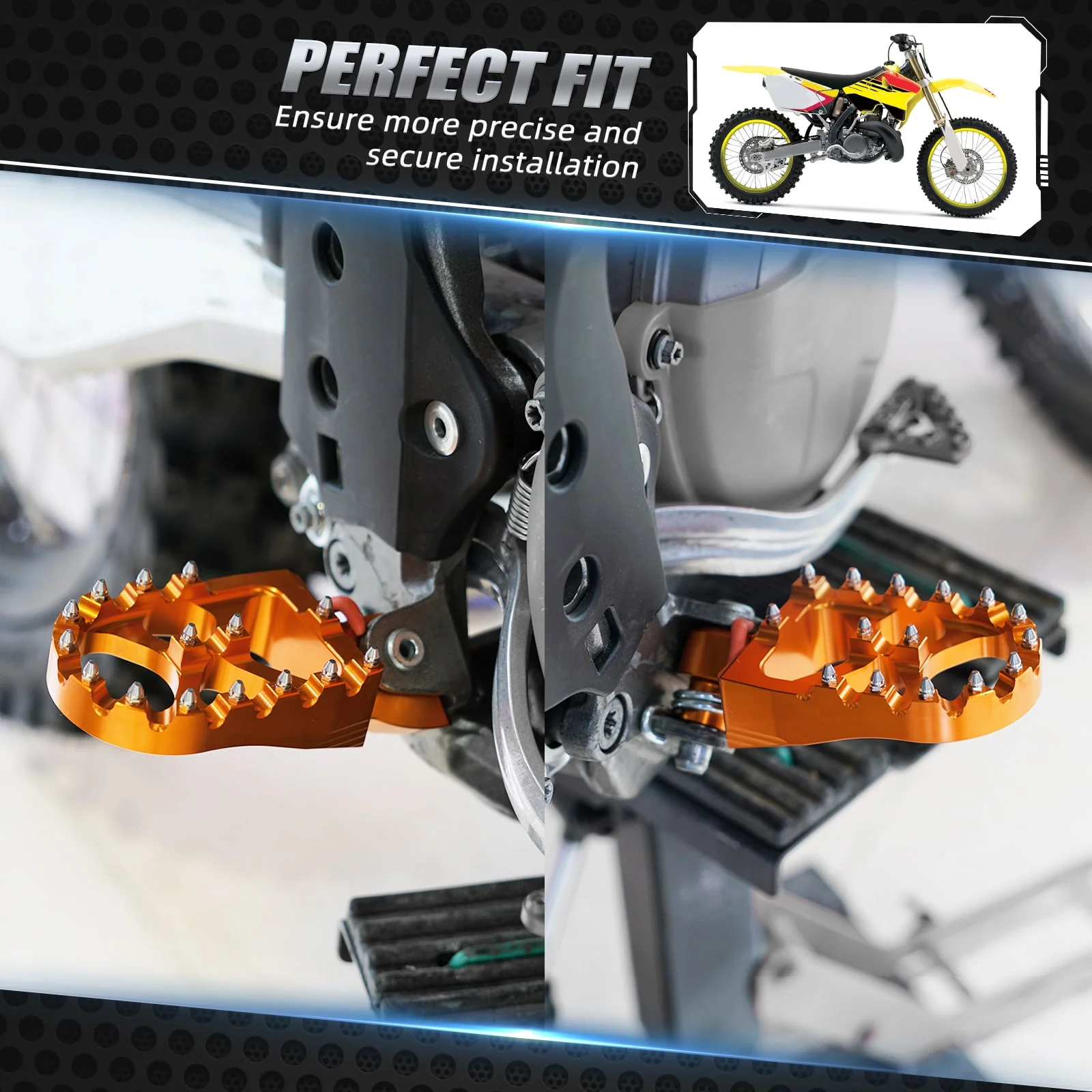 Forged Foot Pegs Rests Pedals For KTM 350 500 EXC-F 1998-2016 - Image 2