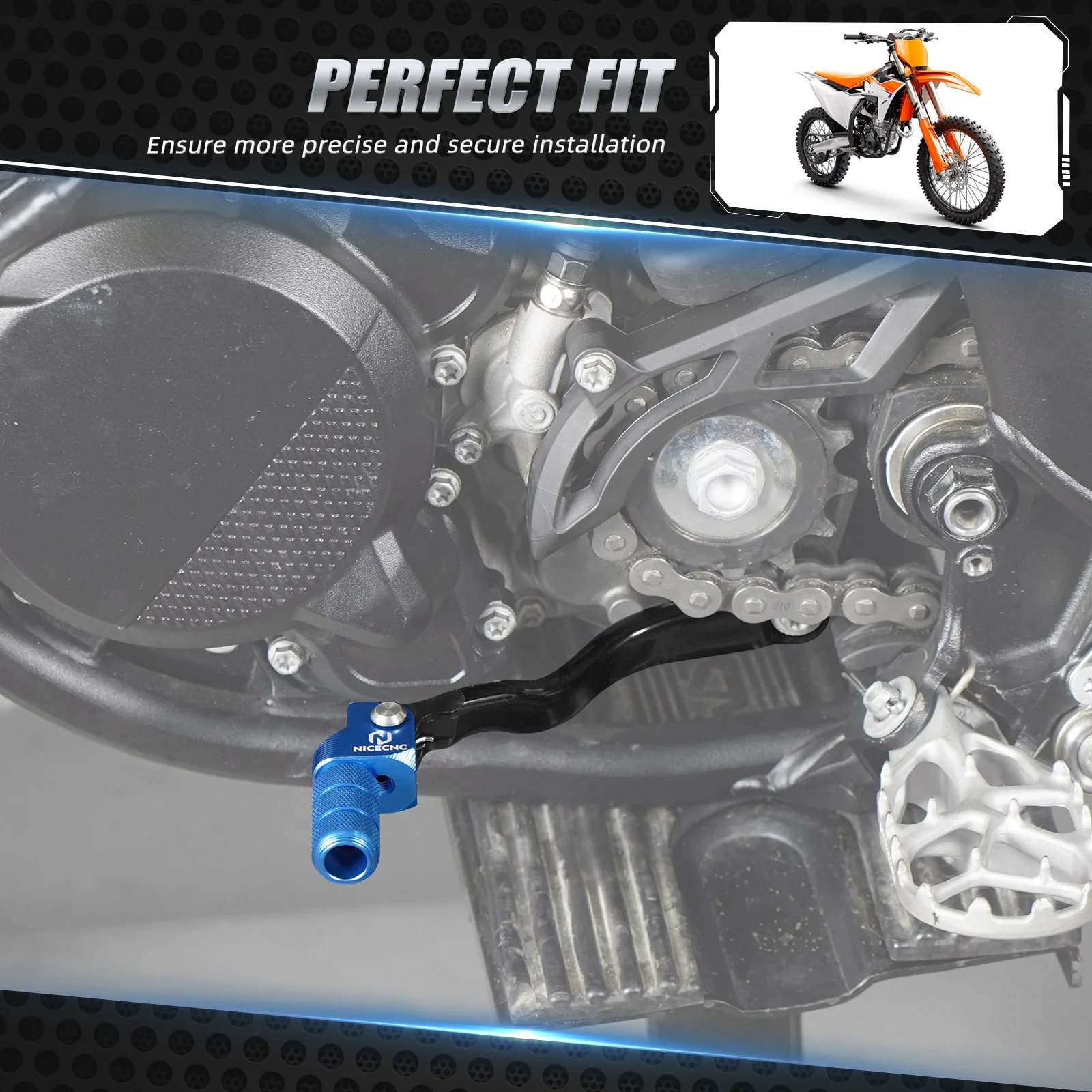 Forged Folding Gear Shift Lever For KTM Husqvarna 125-300 2023-2025 Gas Gas 125-350 2024 - Image 3