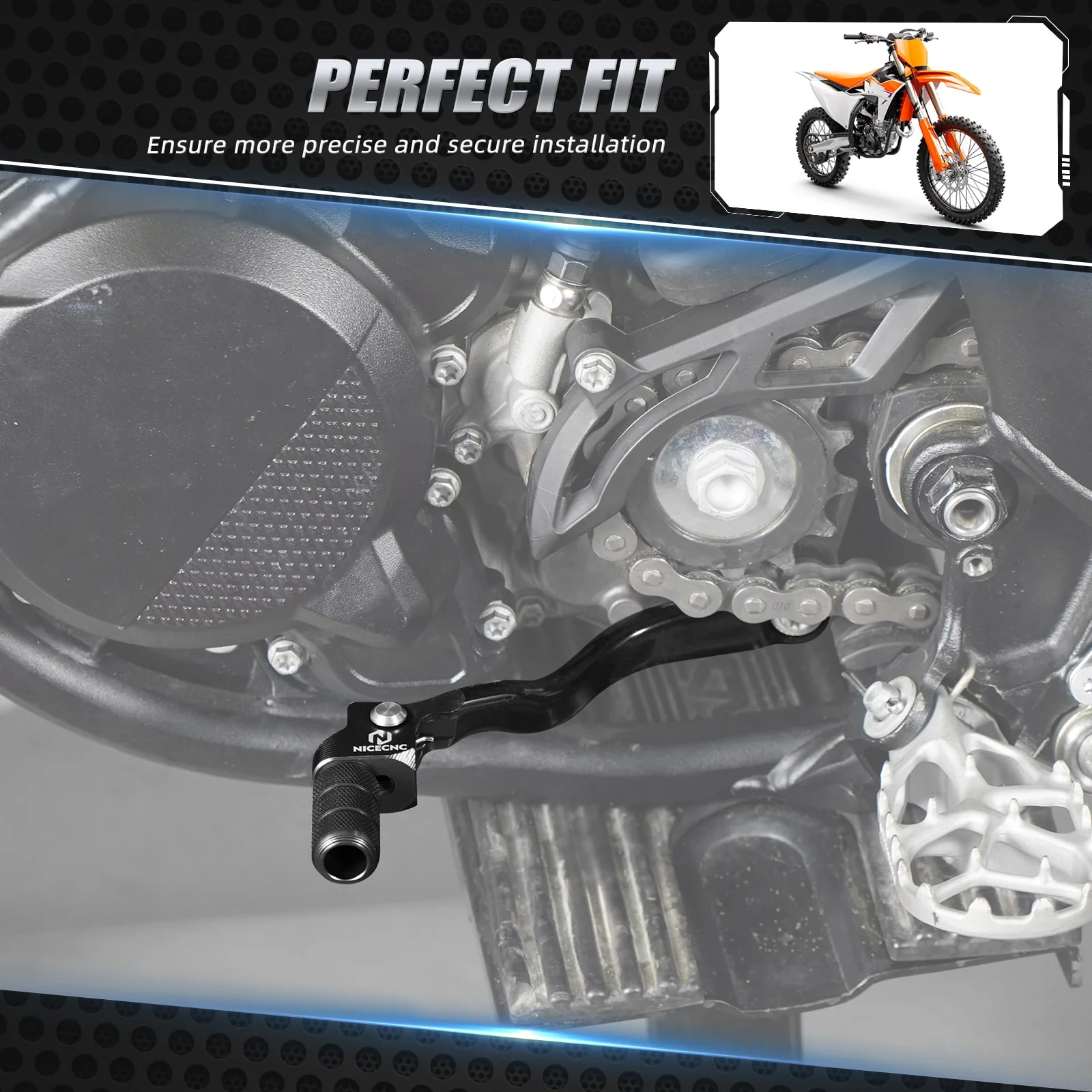 Forged Folding Gear Shift Lever For KTM Husqvarna 125-300 2023-2025 Gas Gas 125-350 2024 - Image 5